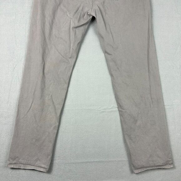 Peter Millar Pants‎ Mens 38 5 Pocket Pants Gray Cotton Blend Chino Business - Picture 6 of 10